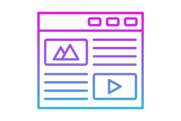 Blog Line Gradient Icon: A Modern Twist on Visual Storytelling