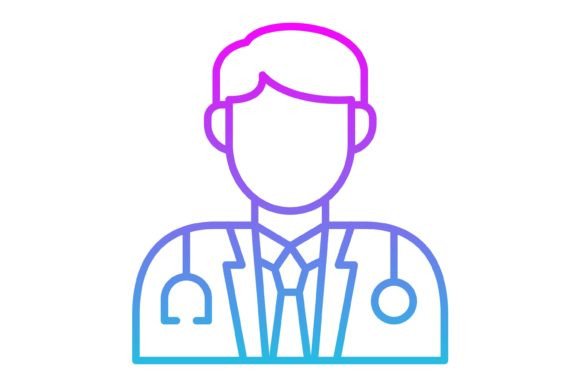 Doctor Line Gradient Icon: A Modern Asset for Medical and Tech Design