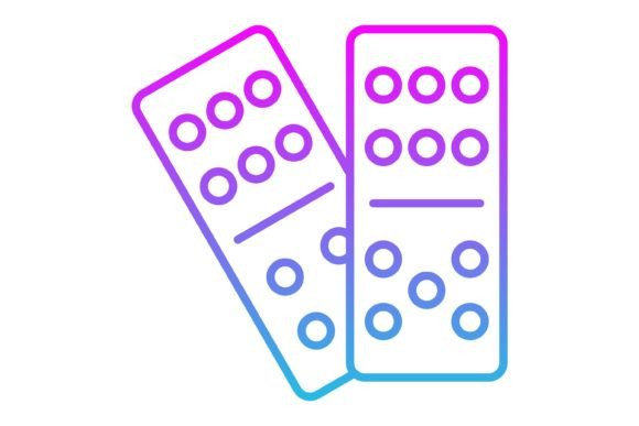 Domino Line Gradient Icon: Your Design Toolkit's New Secret Weapon