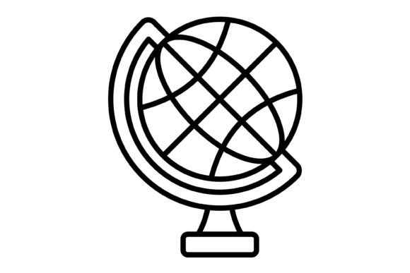 Globe Outline Icon: Your Go-To for Clear Global Visuals