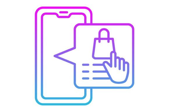 Mastering the Online Order Line Gradient Icon for Modern Design