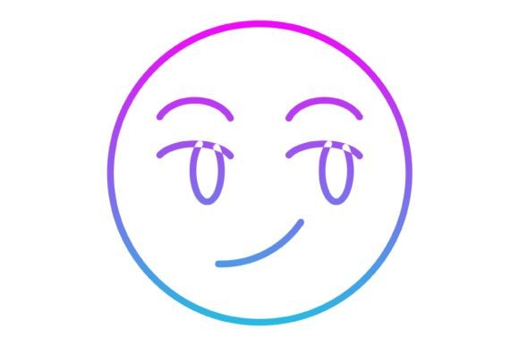 Mastering the Smirking Emoji Line Gradient Icon in Modern Design