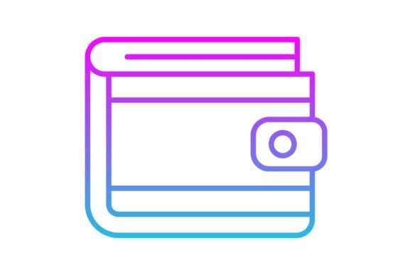 Modern Branding with the Wallet Line Gradient Icon
