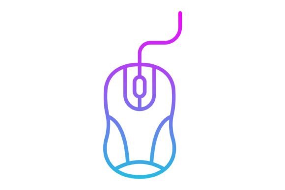 Mouse Line Gradient Icon: A Modern Design Essential