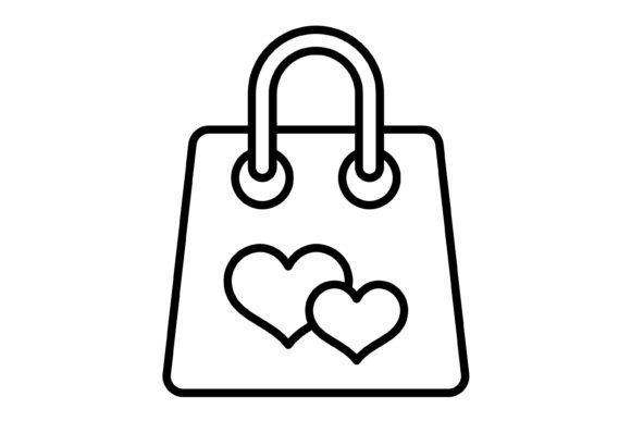 Shopping Bag Outline Icon: A Designer's Practical Asset
