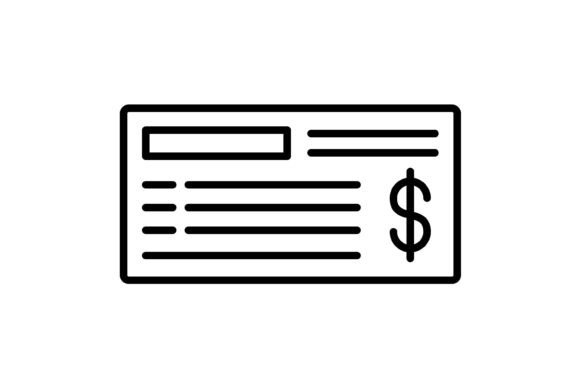 Streamline Your Visual Language with the Cheque Outline Icon