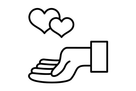 The Give Love Outline Icon: A Modern Design Essential