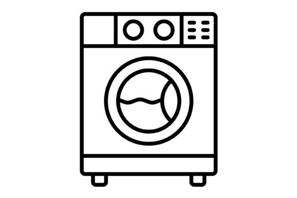 The Washing Machine Outline Icon: A Designer's Clean Solution