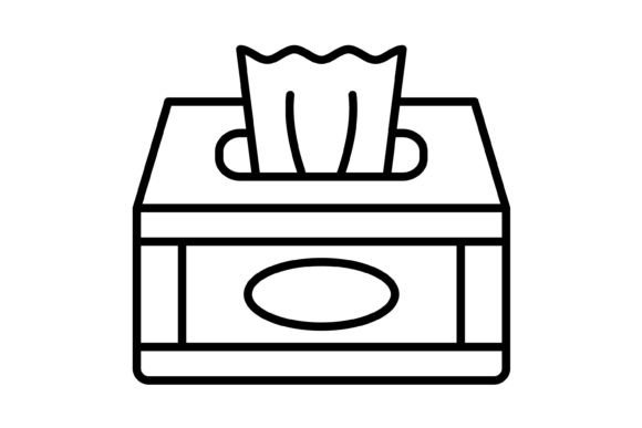 Tissue Box Outline Icon: A Modern Essential for Digital and Print Design
