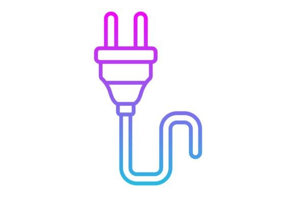 Unlocking Visual Versatility with the Plug Line Gradient Icon