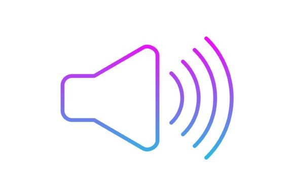 Volume Line Gradient Icon: A Modern Design Asset